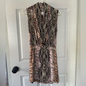 Parker Multi-Colored Animal Print Dress